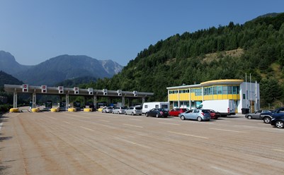Mautstelle Rosenbach auf der A 11 Karawanken Autobahn Richtung Süd